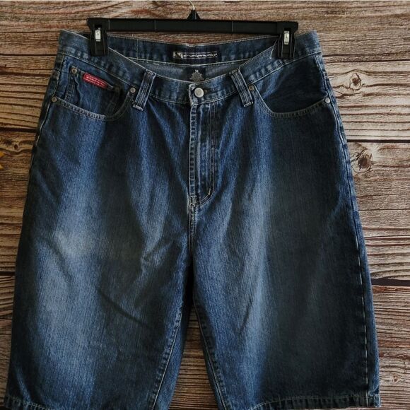 Drunkmunky jean shorts men's 36" Pre-owned - Picture 1 of 4